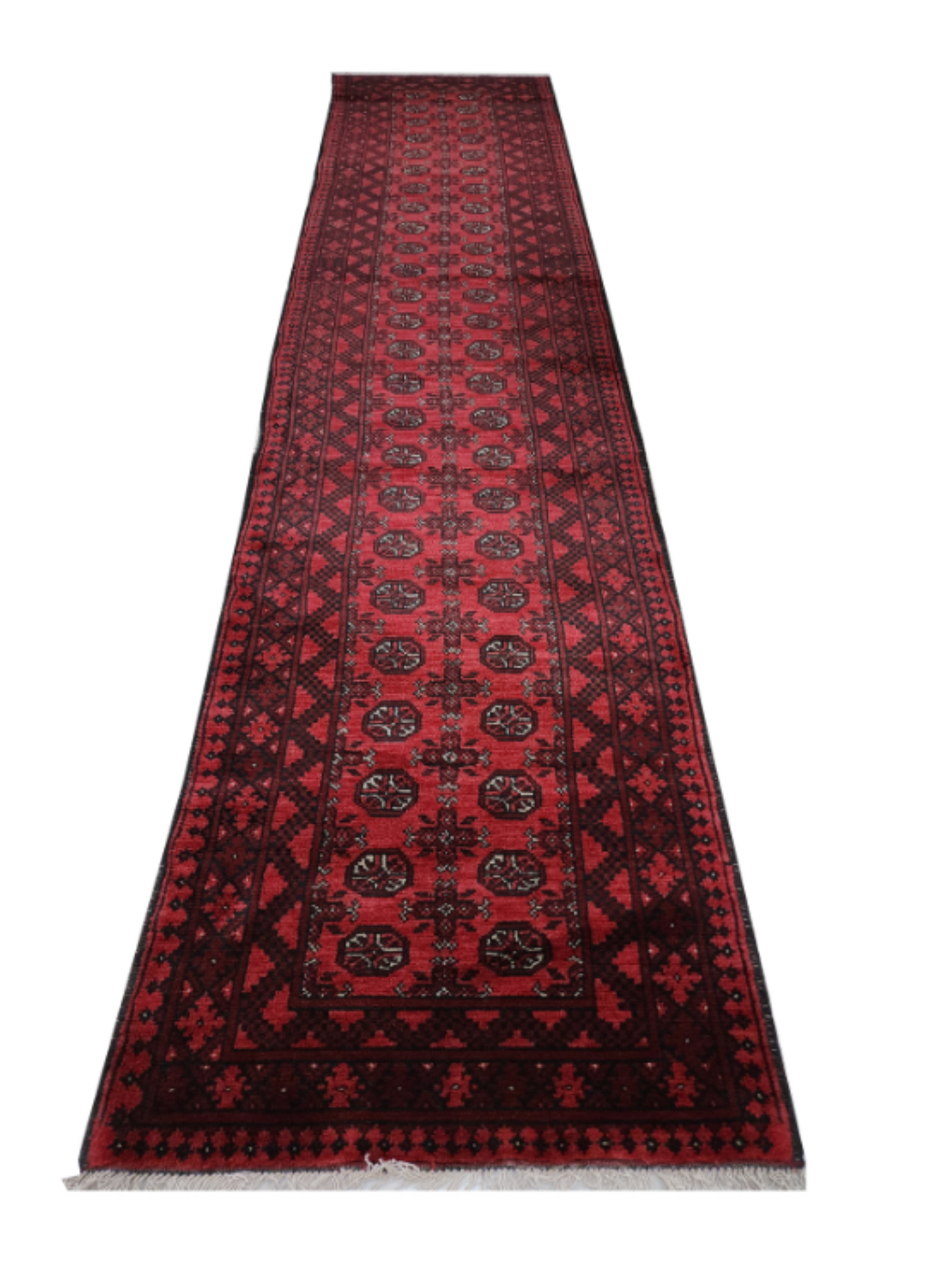 Rugs: Red Afghan Carpet 476 x 79cm