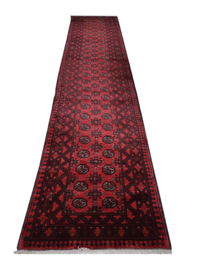 Rugs: Red Afghan Carpet 476 x 79cm