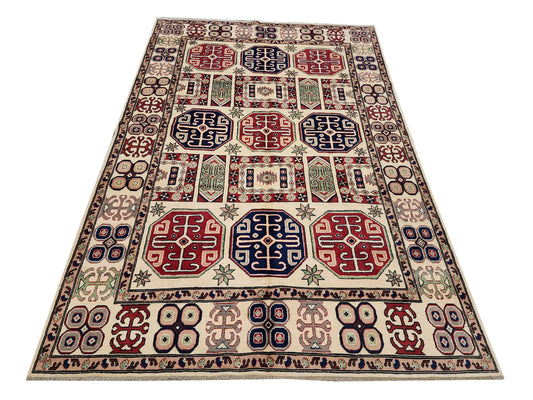 Rugs: Afghan Handmade Kazaq Carpet 302 x 203 cm