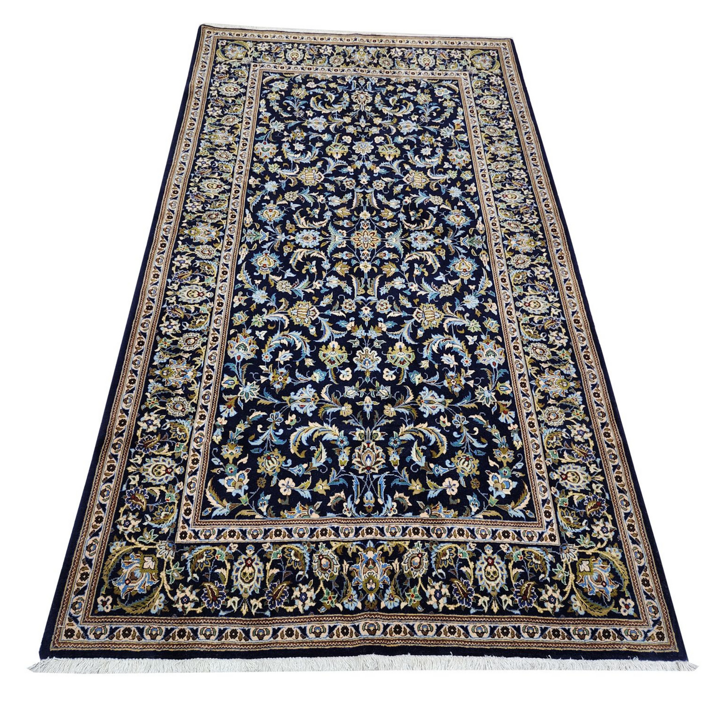 Rugs: Iranian Kashan Carpet 235 X 138 cm