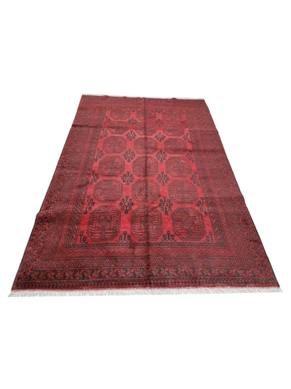 Rugs: Red Afghan Carpet 281 x 200cm