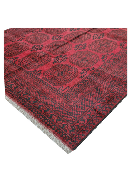 Rugs: Red Afghan Carpet 281 x 200cm