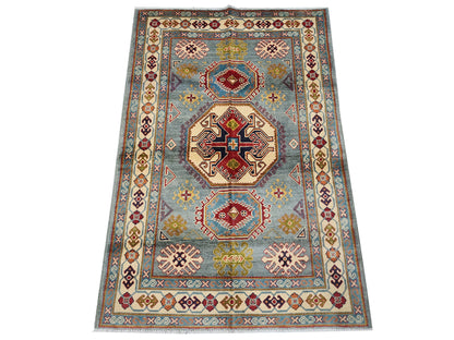 Rugs: Afghan Handmade Kazaq Carpet 179 x 121cm