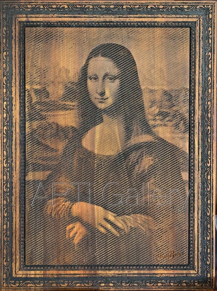 Original South African Art: Dawie Burger - Mona Lisa